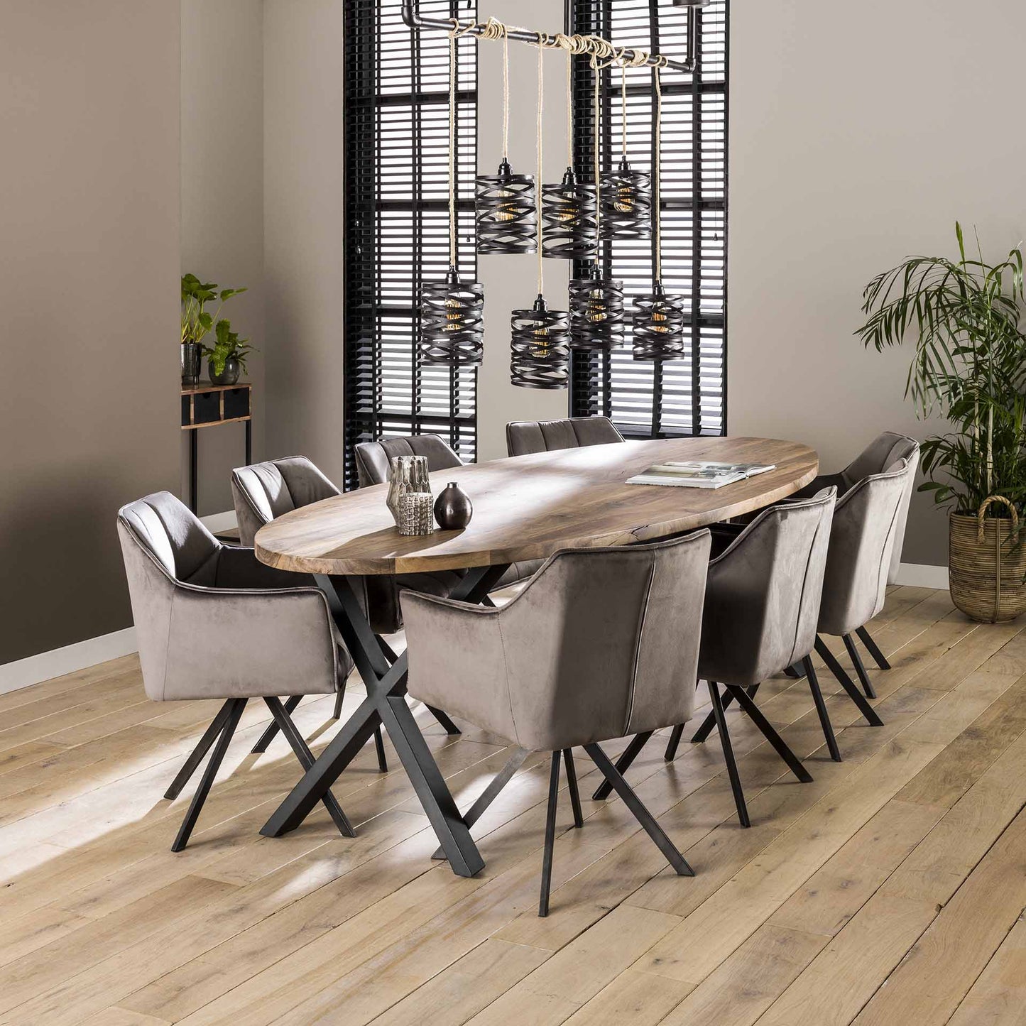 Swivel Dining Chair Suze Velvet