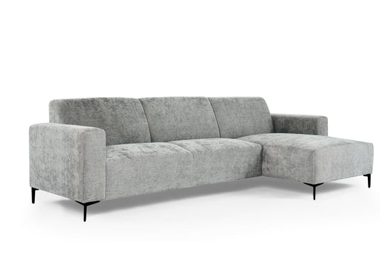 3-Seater Sofa CL Right, Fabric Rowan, R311 Grey