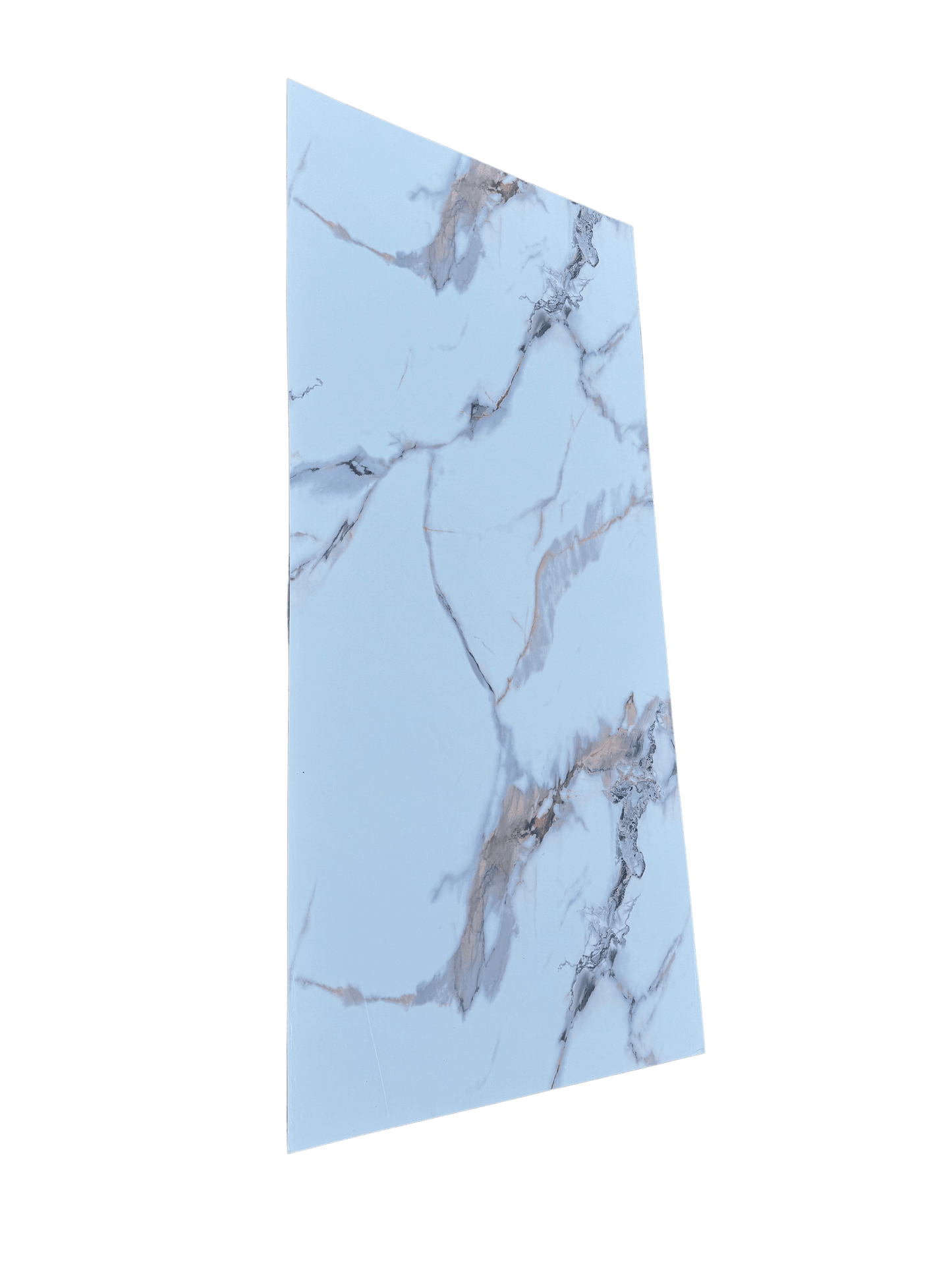 PVC Marble Wall Panels - Calacatta White - 260x122cm