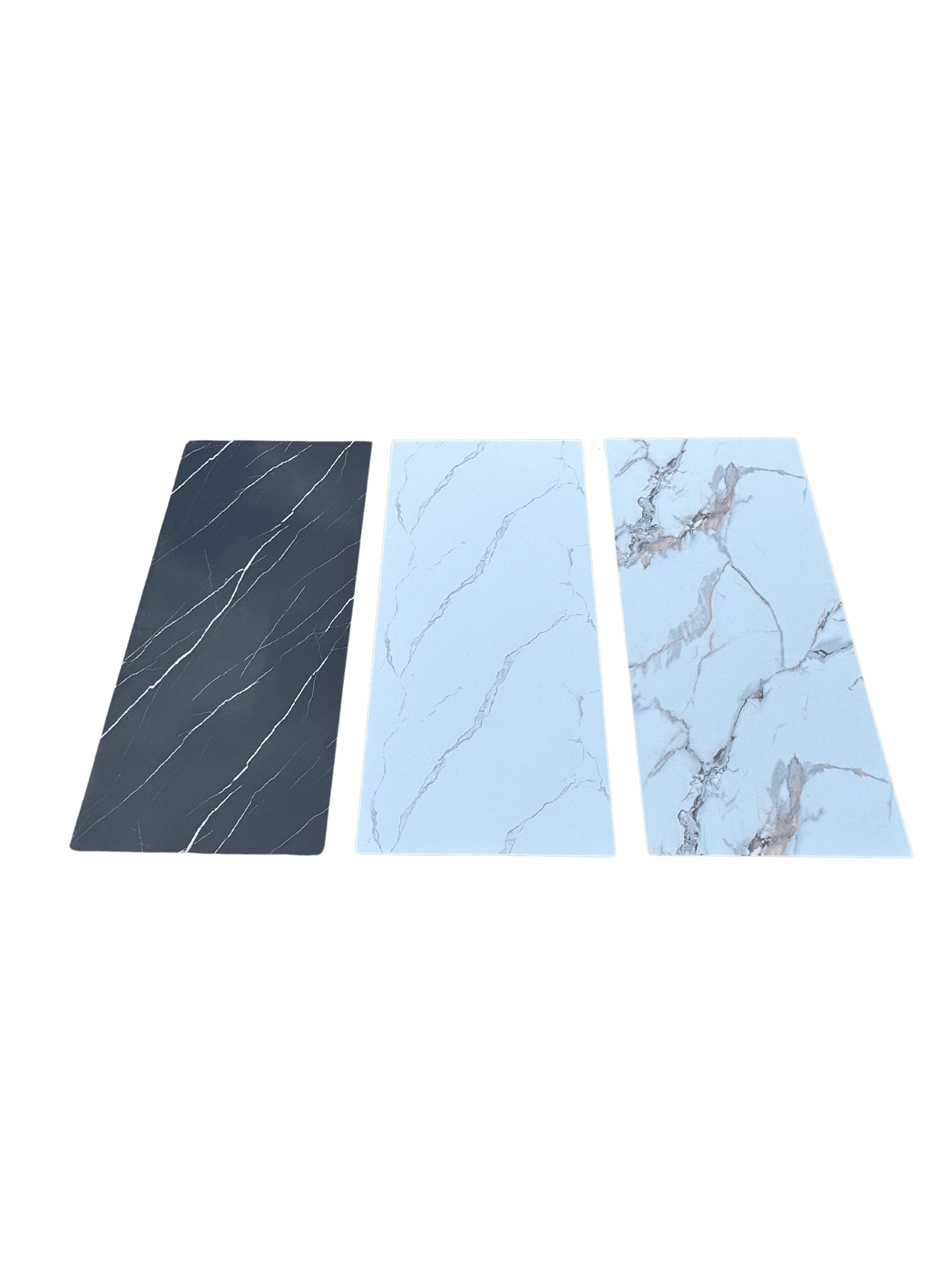 PVC Marble Wall Panels - Marquina Black - 260x122cm