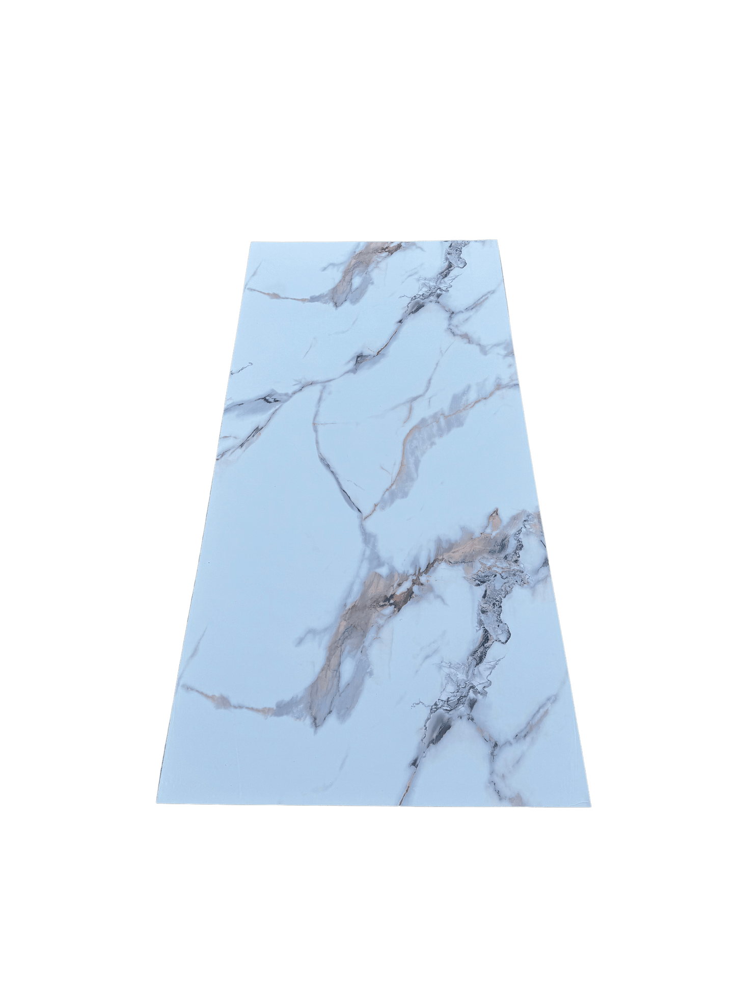 PVC Marble Wall Panels - Calacatta White - 260x122cm