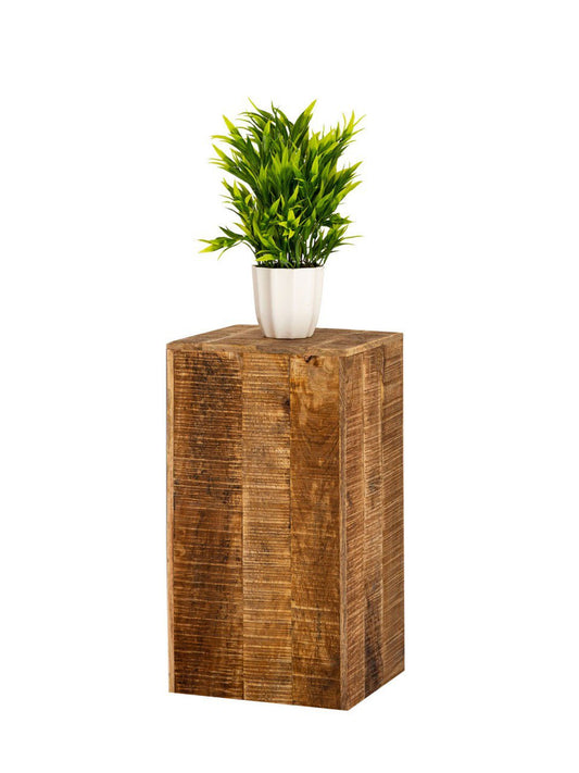 Plant Pedestal 27x27 H50 or 73cm Flower Stand Wood Plant Stand Side Table Square Mango Wood