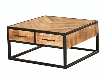 Mango wood coffee table Daan 80x80 on