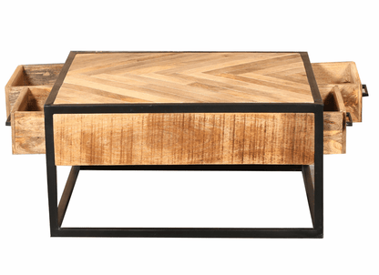 Mango wood coffee table Daan 80x80 on