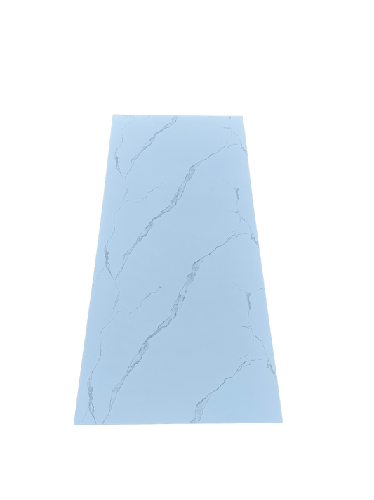 PVC Marble Wall Panels - Carrara White - 260x122cm