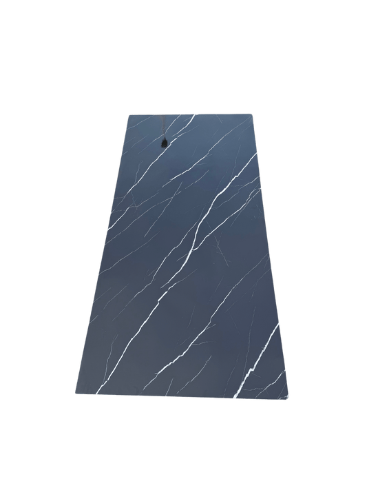 PVC Marble Wall Panels - Marquina Black - 260x122cm