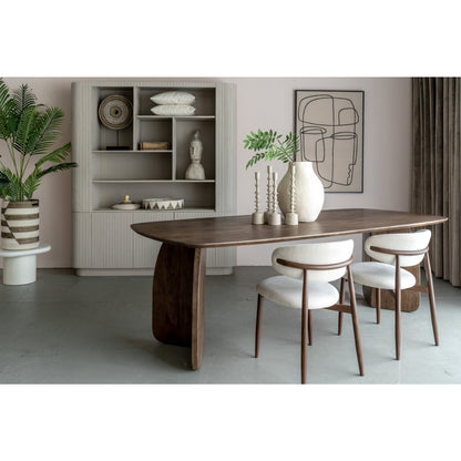 Japandi Cream Dining Chair