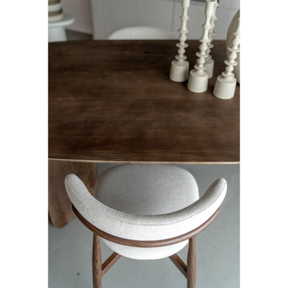 Japandi Cream Dining Chair