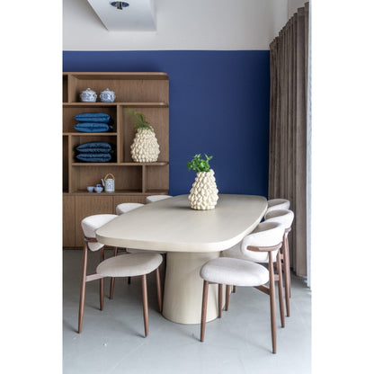 Japandi Cream Dining Chair