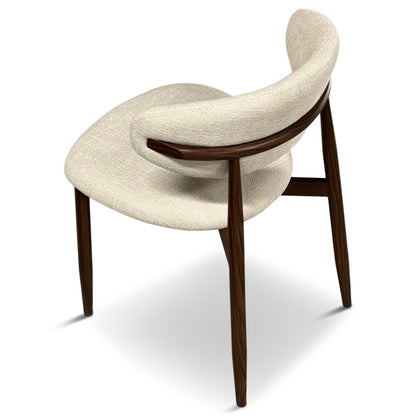 Japandi Cream Dining Chair