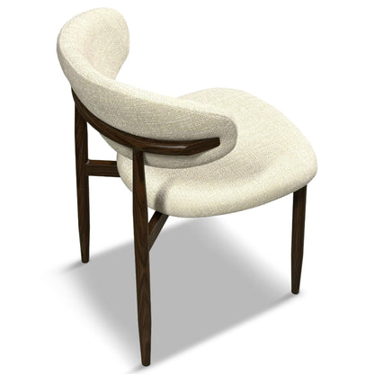 Japandi Cream Dining Chair